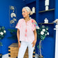 Paulette Embroidered Top Pink