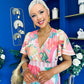 Farra Banded Midi Dress Floral Pink