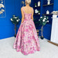 Giselle Embellished Occasion Maxi Dress Pink