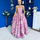 Giselle Embellished Occasion Maxi Dress Pink