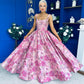 Giselle Embellished Occasion Maxi Dress Pink