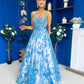 Isadora Embellished Occasion Maxi Dress Blue
