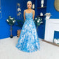 Isadora Embellished Occasion Maxi Dress Blue