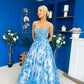 Isadora Embellished Occasion Maxi Dress Blue