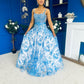 Isadora Embellished Occasion Maxi Dress Blue