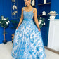 Isadora Embellished Occasion Maxi Dress Blue