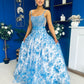 Isadora Embellished Occasion Maxi Dress Blue