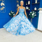 Isadora Embellished Occasion Maxi Dress Blue