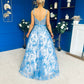Isadora Embellished Occasion Maxi Dress Blue