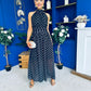 Trinity Banded Halterneck Dress Polka Black
