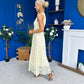 Catalina Detailed Lace Occasion Dress Yellow