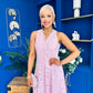 Catalina Detailed Lace Occasion Dress Pink