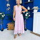 Catalina Detailed Lace Occasion Dress Pink