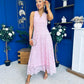 Catalina Detailed Lace Occasion Dress Pink