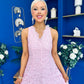 Catalina Detailed Lace Occasion Dress Pink
