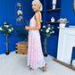 Catalina Detailed Lace Occasion Dress Pink