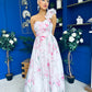 Hailey Gathered Detail Occasion Dress Floral White