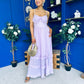 Delaney Bodice Detail Occasion Dress Lilac