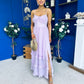 Delaney Bodice Detail Occasion Dress Lilac