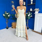 Delaney Bodice Detail Occasion Dress Yellow