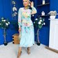 Kerry Chiffon Occasion Midi Dress Floral Pastel