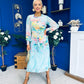 Kerry Chiffon Occasion Midi Dress Floral Pastel