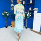 Kerry Chiffon Occasion Midi Dress Floral Pastel