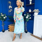 Kerry Chiffon Occasion Midi Dress Floral Pastel