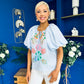 Tiana Embroidered Top Blue
