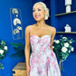 Jennifer Strappy Occasion Dress Floral White
