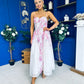 Jennifer Strappy Occasion Dress Floral White