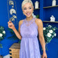 Reagan Crochet Detail Detail Occasion Dress Lilac