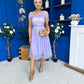 Jean Detailed Tulle Occasion Dress Lilac