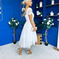 Jean Detailed Tulle Occasion Dress White