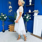 Jean Detailed Tulle Occasion Dress White