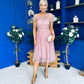 Jean Detailed Tulle Occasion Dress Blush