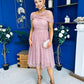 Jean Detailed Tulle Occasion Dress Blush