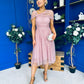 Jean Detailed Tulle Occasion Dress Blush
