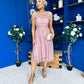 Jean Detailed Tulle Occasion Dress Blush
