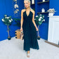 Felicity Halterneck Midi Dress Black