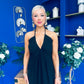Felicity Halterneck Midi Dress Black