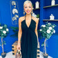 Felicity Halterneck Midi Dress Black