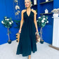 Felicity Halterneck Midi Dress Black