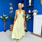 Felicity Halterneck Midi Dress Yellow