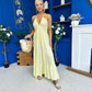 Felicity Halterneck Midi Dress Yellow
