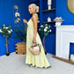 Felicity Halterneck Midi Dress Yellow
