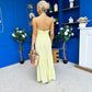 Felicity Halterneck Midi Dress Yellow