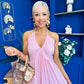 Felicity Halterneck Midi Dress Pink