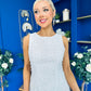 Blanche Bead Detailed Mini Dress White