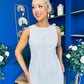 Blanche Bead Detailed Mini Dress White